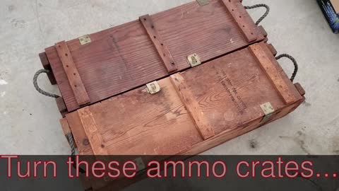 Military Ammo Crate Coffee Tables