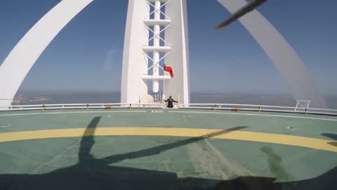 Burj al Arab helicopter landing part 2