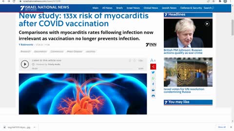 VACCINATION NO LONGER PREVENTS INFECTION. 133X RISK OF GETTING MYOCARDITIS AFTER COVID VACCINATION