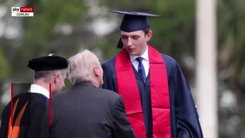 Donald Trump and Melania cheer on son Barron at his high school graduation