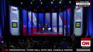 Kamala Harris lists her gender pronouns at CNN town hall