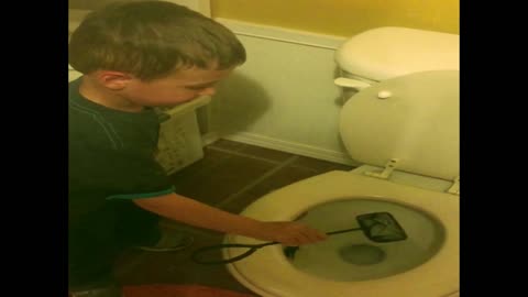 Boy puts fish in toilet but it's not dead