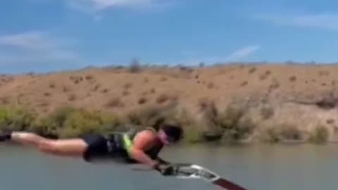 Jet Skier Edits Out Leg For Flying Effect