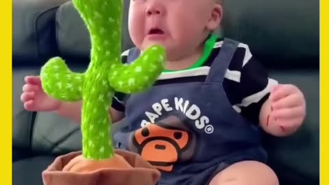 cute baby did'nt like this toy