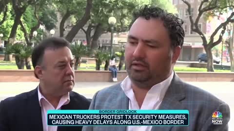 Mexican Truckers Protest Texas Gov. Abbott's Security Measures At Border