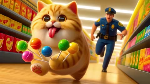 Cats and candy land #cat #ai #candy