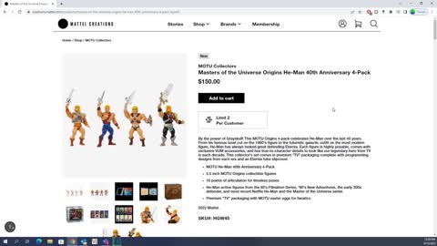 Masters of the Universe Origins He-Man 40th Anniversary 4-Pack Not Selling Out!