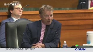 Rand Paul Exposes Dr Fauci's Warcrimes In Sentate Hearing