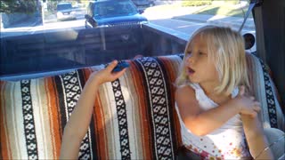 3 year old Tori singin in the truck