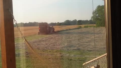 Jump Down Turn Around 20 Round Bails Of Hay! I Guess All Of The Farming Is Done For The Fall.