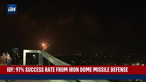 IDF touts 97% success rate from Iron Dome missile defense system_Cut