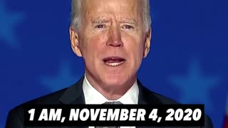 Biden losing bigly but OVERLY confident he WILL WIN - AFTER the election is over!