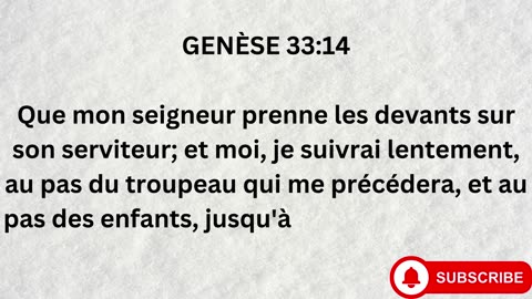 "Réconciliation et Bénédictions: Jacob et Ésaü se réconcilient" GENÈSE 33:1-20.