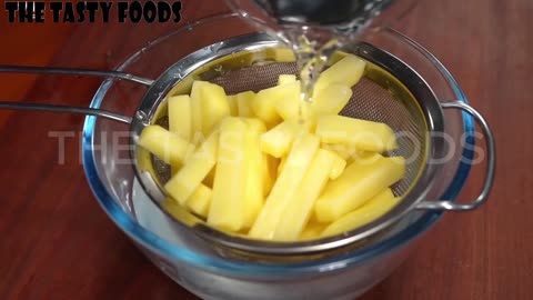 Crispy French Fries At Home _ With Cheese Sauce