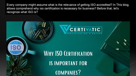 Why ISO Certification is important for companies?