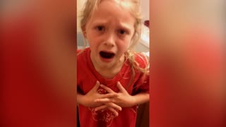 Little Girl Freaks Out Over Pulling Her Loose Tooth