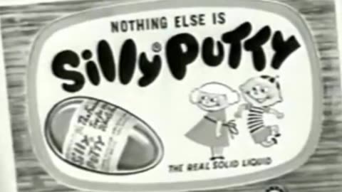 The first Silly Putty commercial, 1957