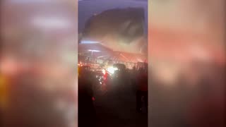 People run and scream as stage collapses in Mexico