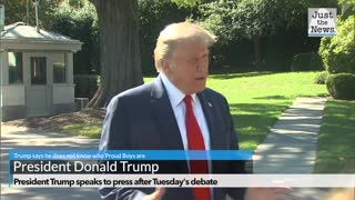 President Trump tells reporters: 'I don't know who the Proud Boys are'