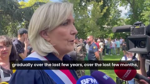 Marine Le Pen Shows Her Support For Trump