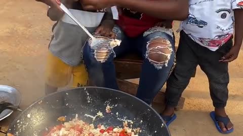 Cooking food Afrika