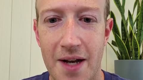 Mark Zuckerberg en un directo
