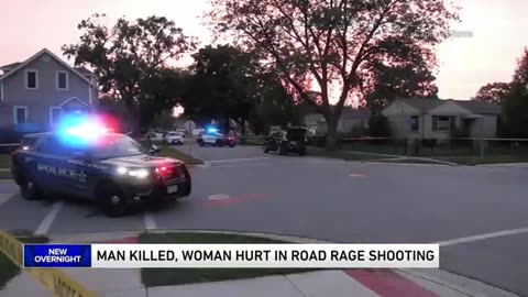 Man killed, woman wounded in apparent road rage shooting in Schiller Park | WGN News