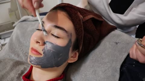 ASMR Skin Care using Magnetic pack, Very Unique