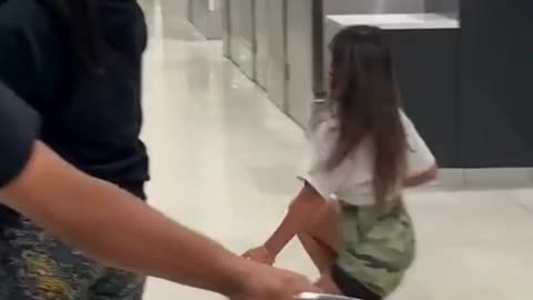 Airport freak out.