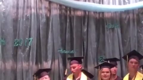 When the best part about graduation is the kick ass music they play