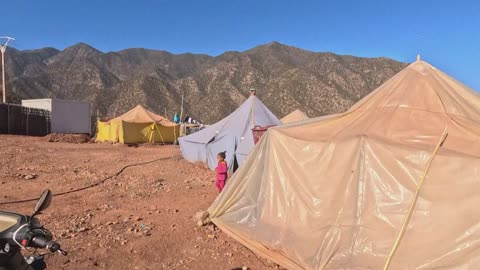 Three months after deadly quake solidarity is key in a Moroccan camp