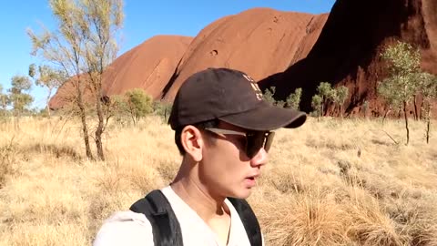 Hiking Around Ayers Rock, Uluru