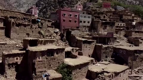 Drone footage shows quake devastation in Morocco