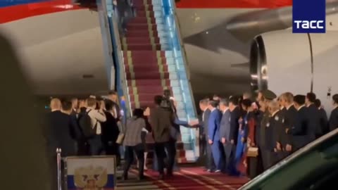 Vladimir Putin's arrival in Hanoi, Vietnam.