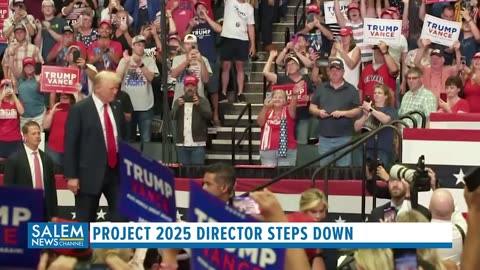 Director Of Project 2025 Steps Down After Harris Campaign Continues To Connect To Trump