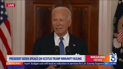 BREAKING NEWS : President Biden speaks on SCOTUS Trump immunity ruling