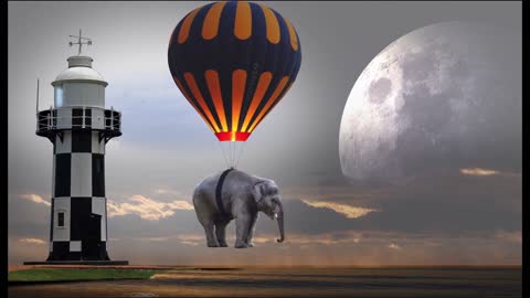 My Elephant and lighthouse moon