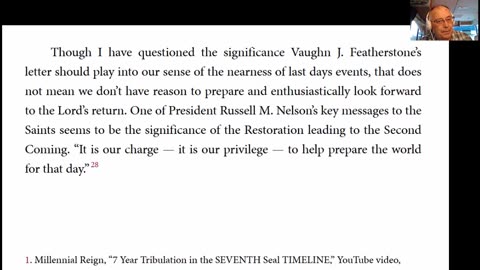 Vaughn J Featherstones Atlanta Temple Letter April 6th 2033 - Christ’s Second Coming -8-5-24