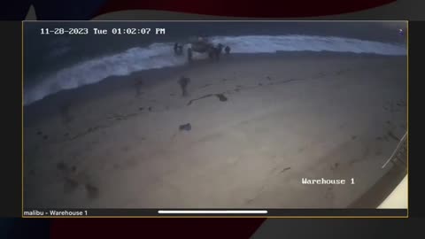 NEW: video from Malibu, California, shows a boat full of illegal immigrants landing on a beach