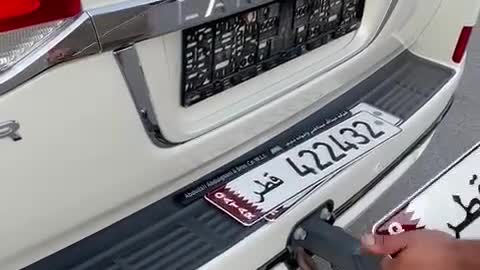 Replacement of car license plate