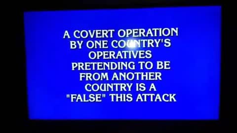 Jeopardy Flase Flag Question