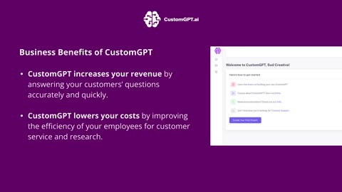 ChatGPT No-Code / Low-Code AI Solution With Your Business Content - CustomGPT