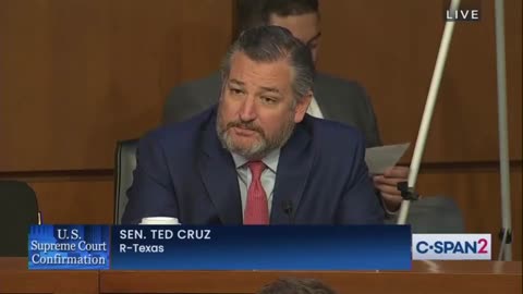 Ted Cruz: "Our democratic colleagues and their cheerleaders in the corporate media have repeatedly tried to suggest that any opposition to Judge Jackson's nomination is rooted in racism or sexism"