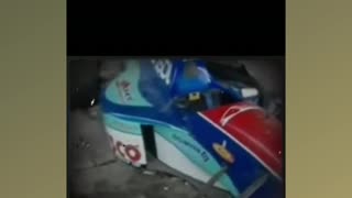 The sad end of Rubens Barrichello's first F1 car