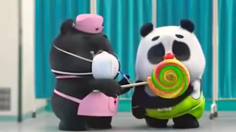 corona for panda so funny panda cartoon Bamboo panda 😂😂😂😂😂
