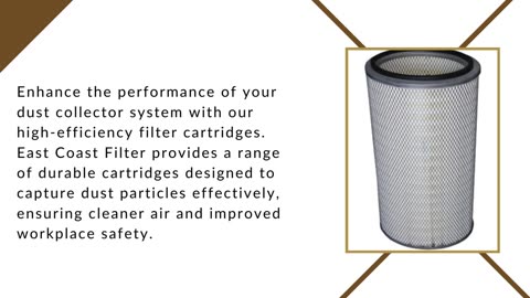 Efficient Dust Collector Filter Cartridge - East Coast Filter