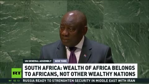 Cyril Ramaphosa: The wealth of AFRICA belongs to AFRICANS