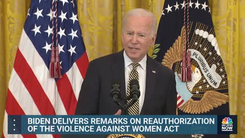 Biden Delivers Remarks On Reauthorization Of Violence Against Women Act | NBC News