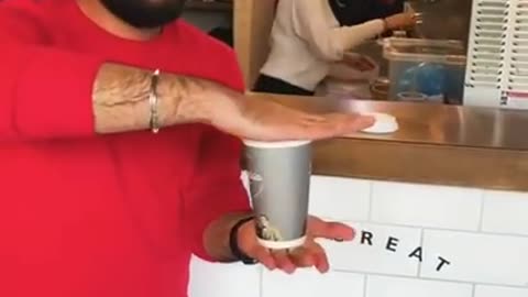 Amazing Coffee Shop Magic Trick #shorts