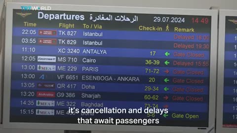 Flights cancelled at Beirut airport amid fears of Israeli attack TRT World